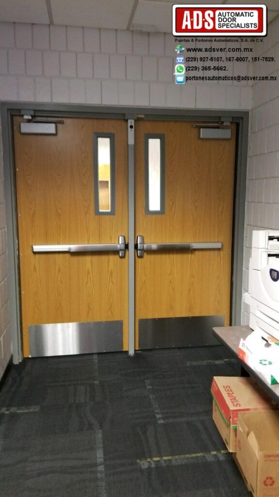 wooden fire door